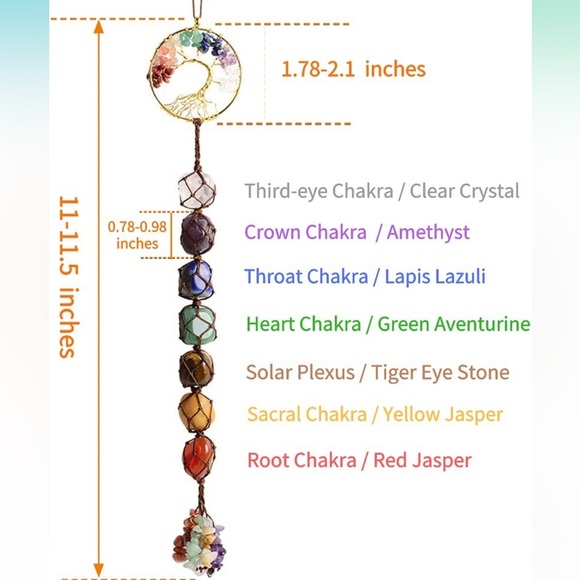 🖤 NWT- Tree of Life + Chakra Wall Hanger 🖤 - Picture 3 of 3